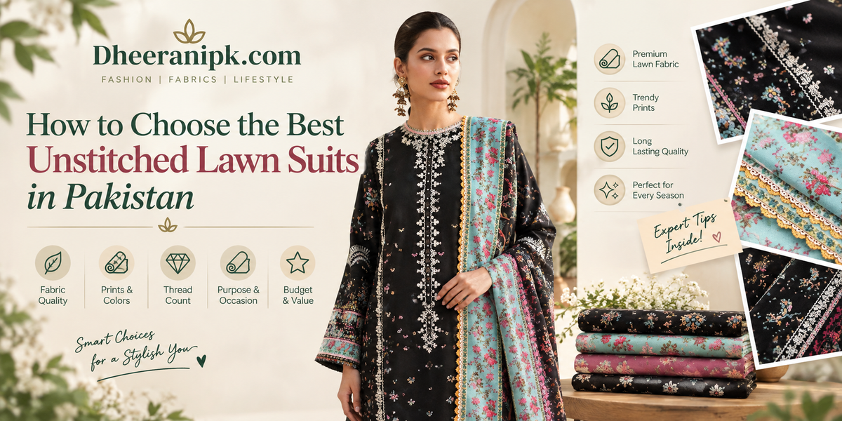 How to Choose the Best Unstitched Lawn Suits in Pakistan