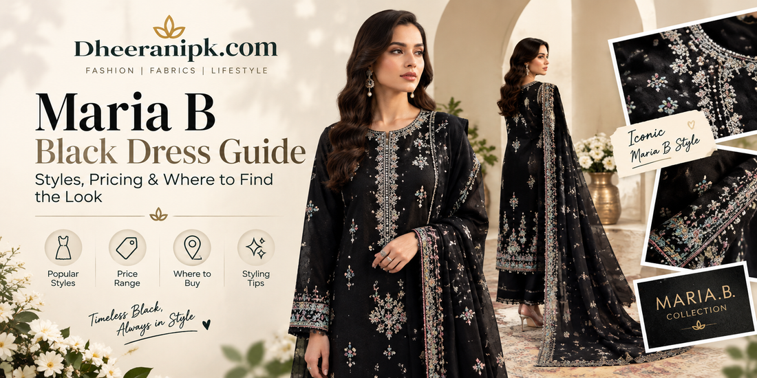 Maria B Black Dress Guide: Styles, Pricing & Where to Find the Look