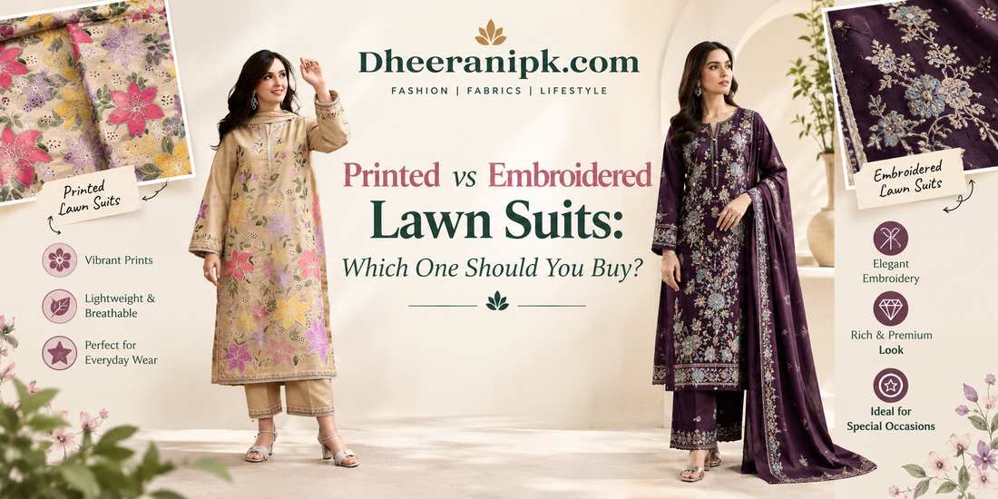 Printed vs Embroidered Lawn Suits: Which One Should You Buy?