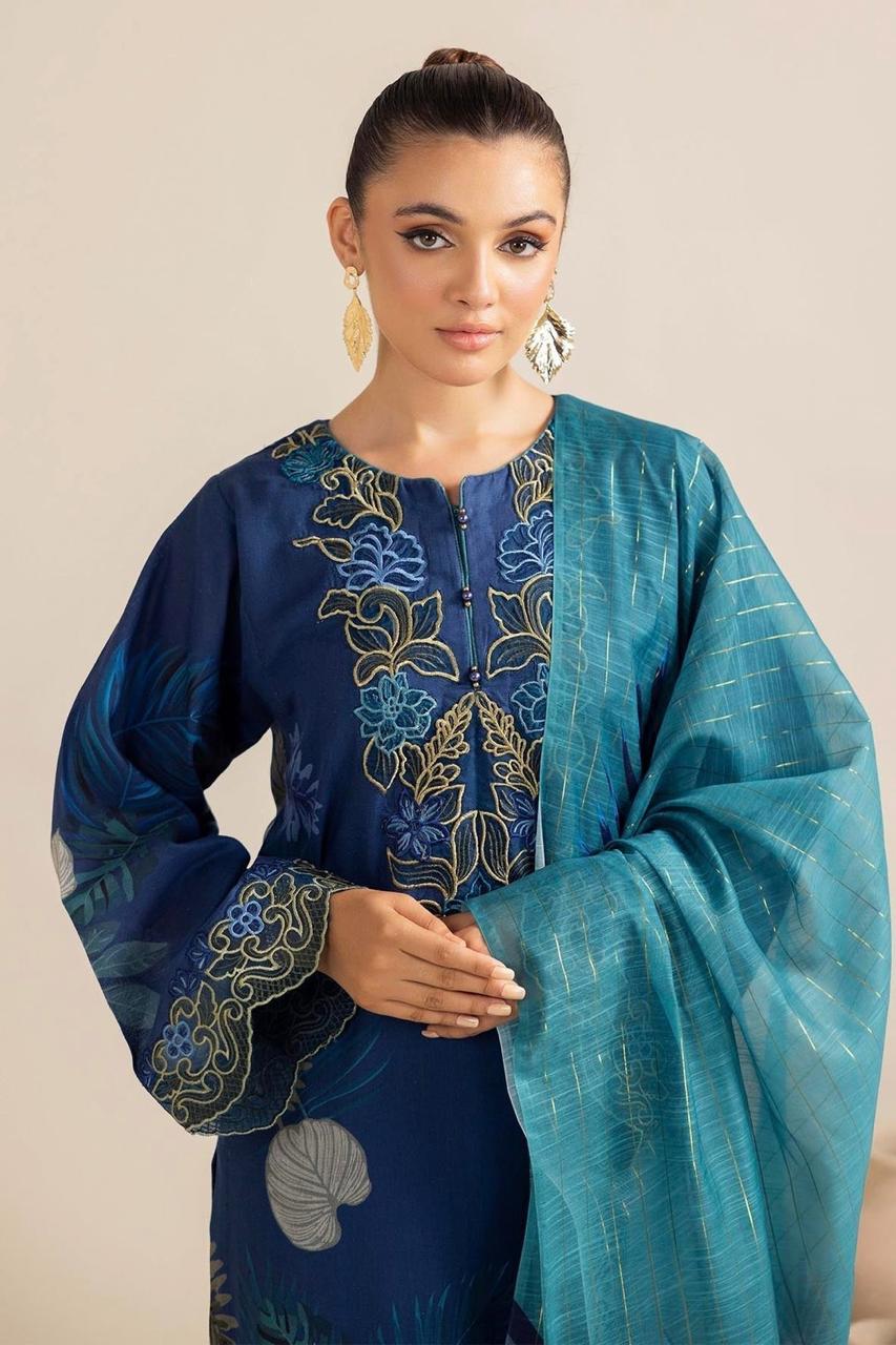 ADAN LIBAS PRINTED LAWN EMBROIDERY DRESS 3 PIECE 2246