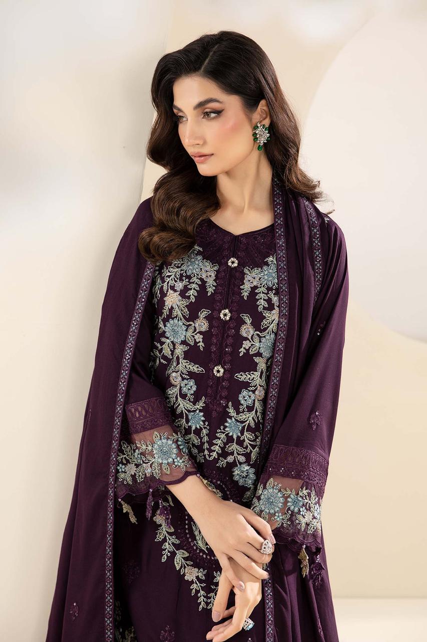 MARIA B LAWN EMBROIDERY DRESS 3 PIECE UNSTITCHED 2221