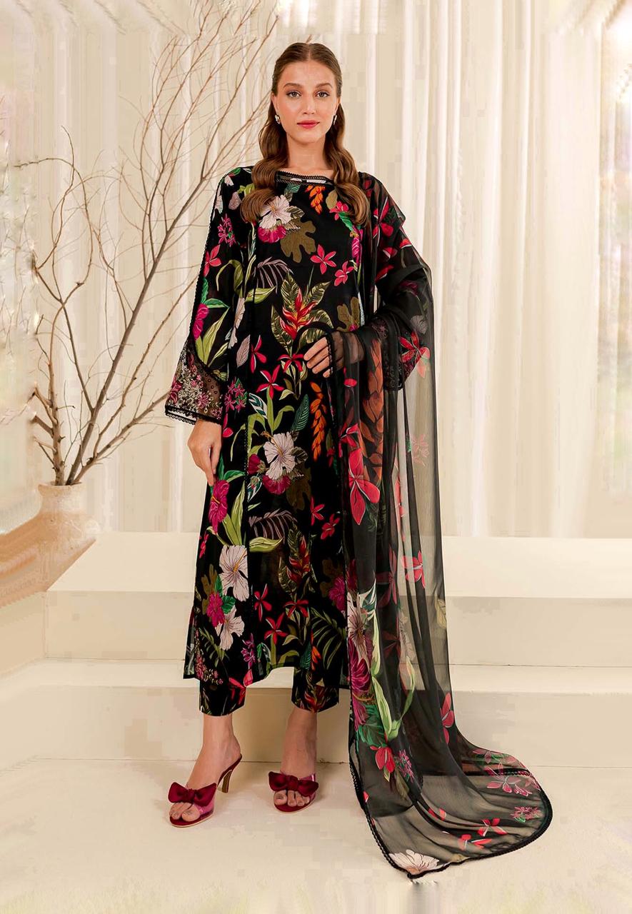 FARASHA LAWN PRINTED EMBROIDERY DRESS 3 PIECE UNSTITCHED 2164