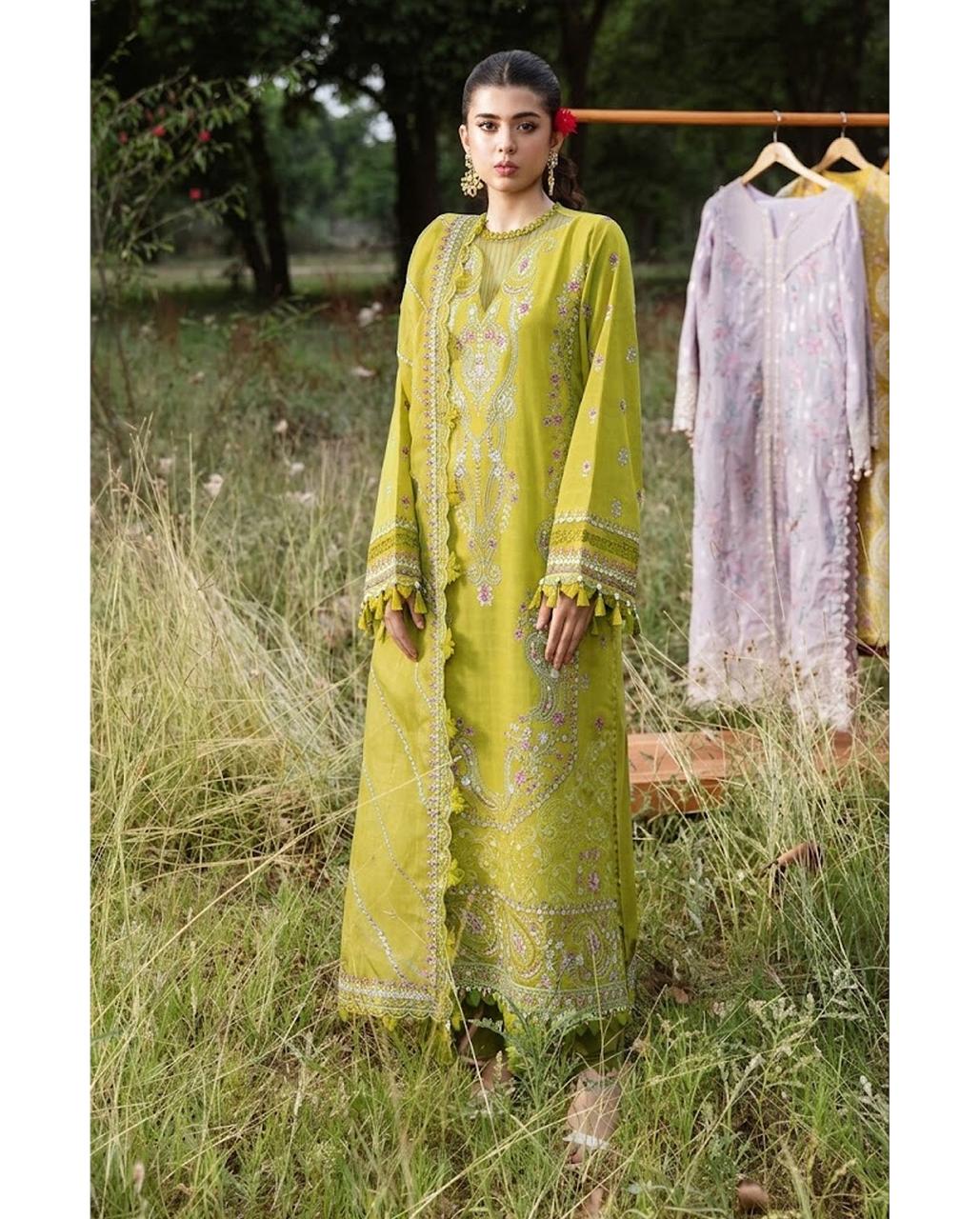 ZEVK Embroidered Dhanak 5604