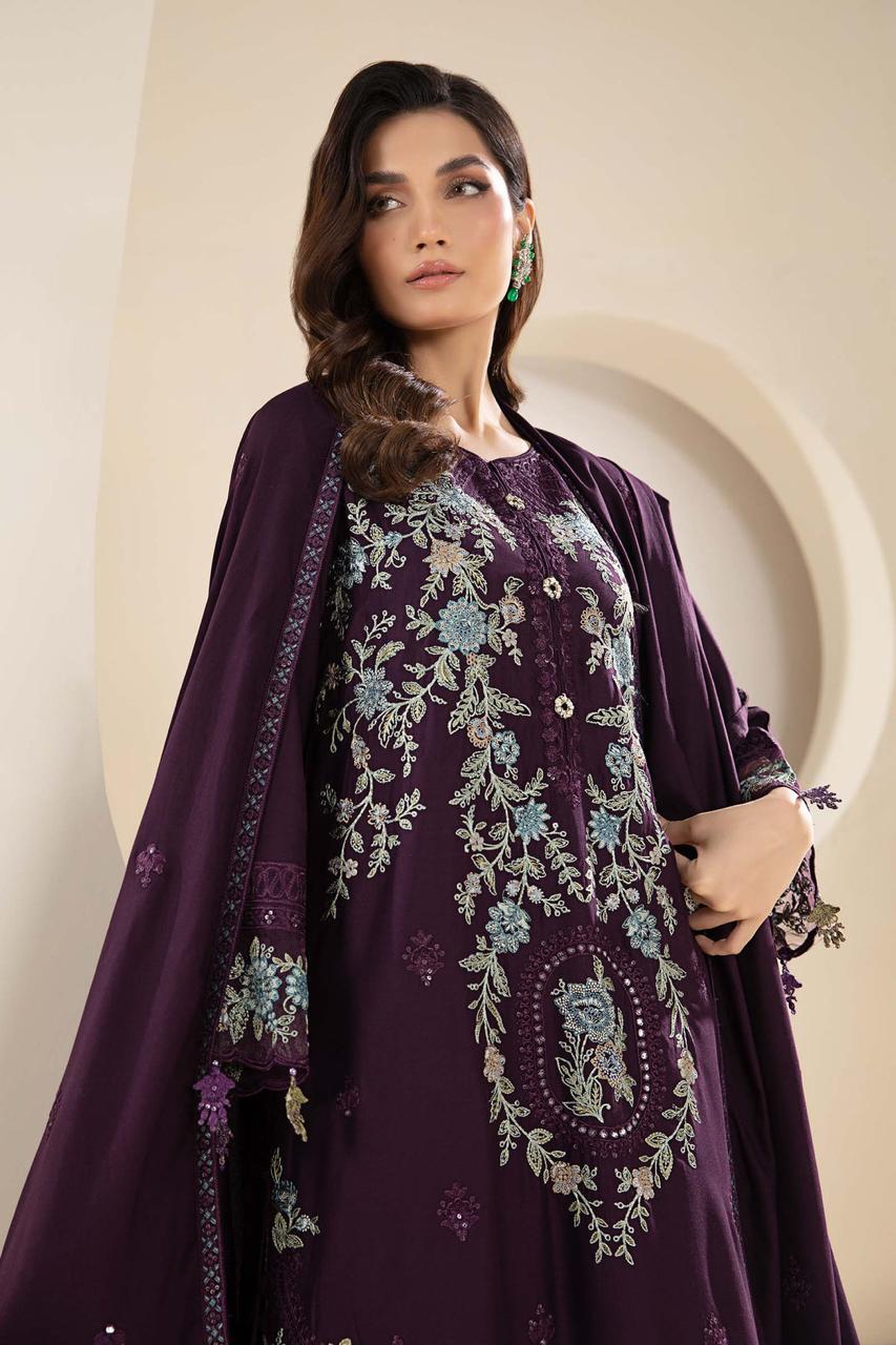 MARIA B LAWN EMBROIDERY DRESS 3 PIECE UNSTITCHED 2221