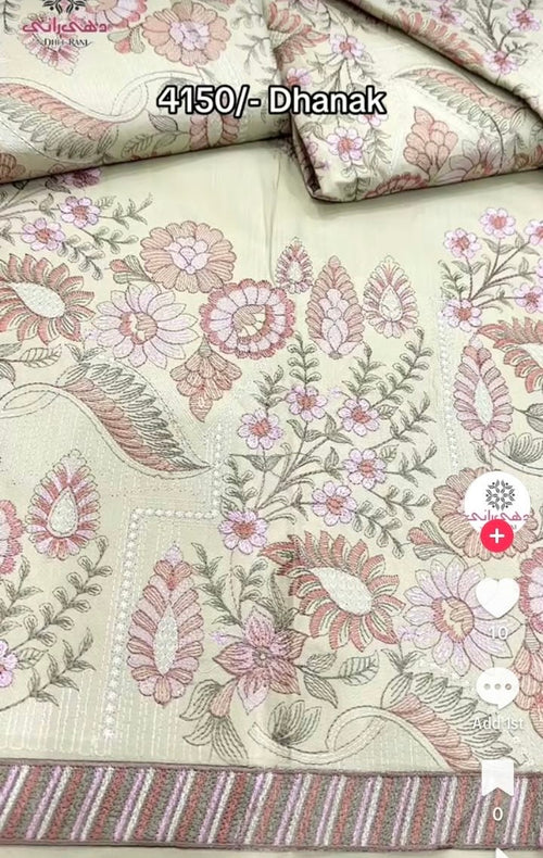Bareeze Dhanak Emb Dress 5628