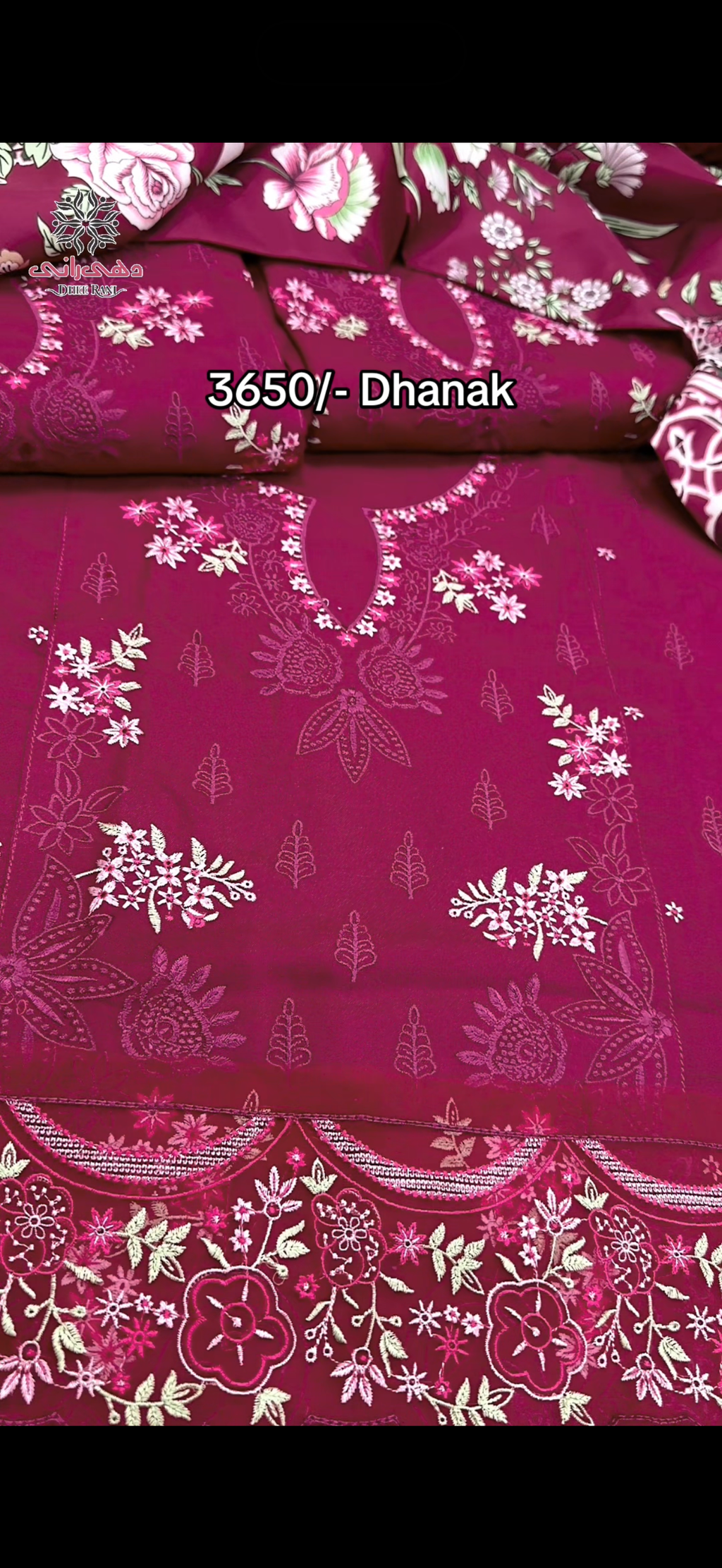 Jade Dhanak Emb Dress 5533 Pink