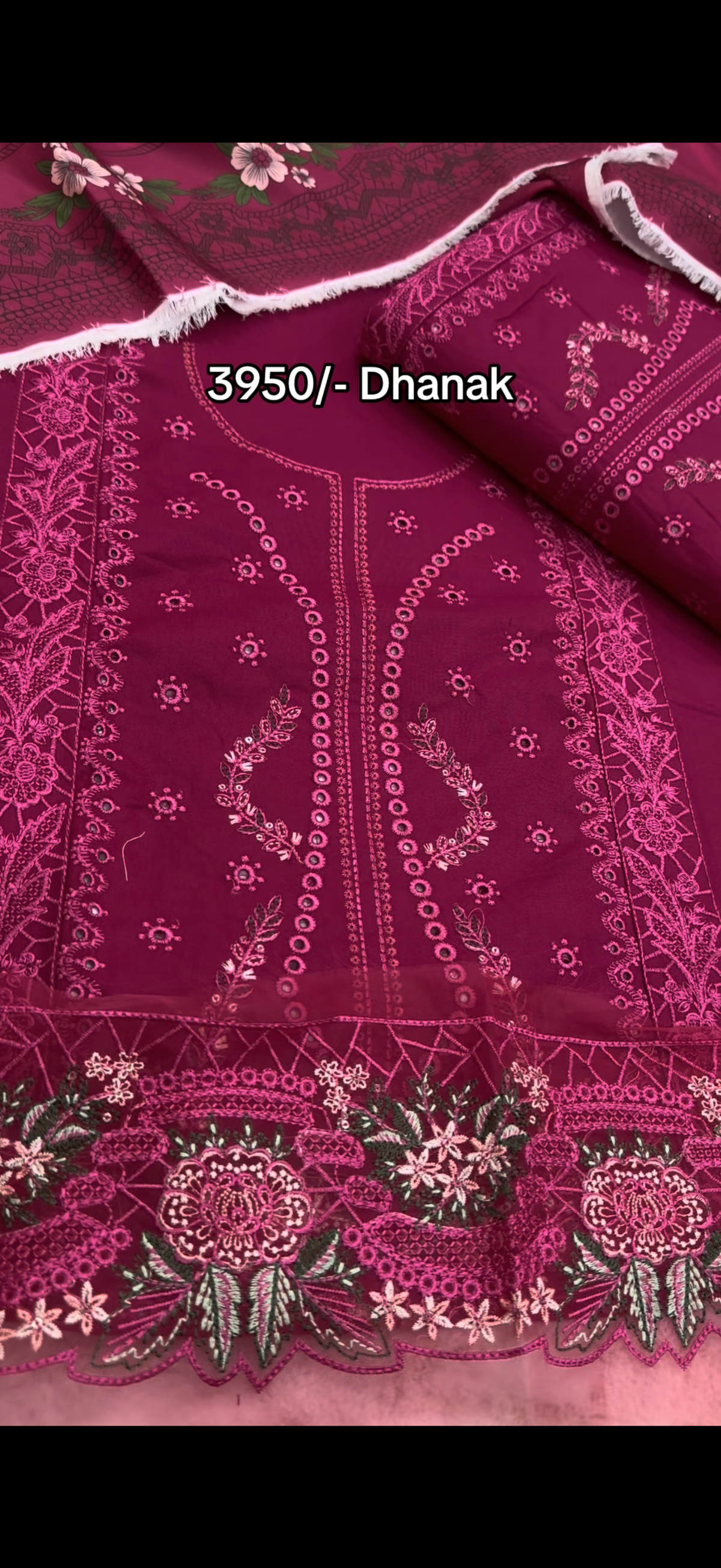 Akbar Aslam Dhanak Dress 5514 Pink