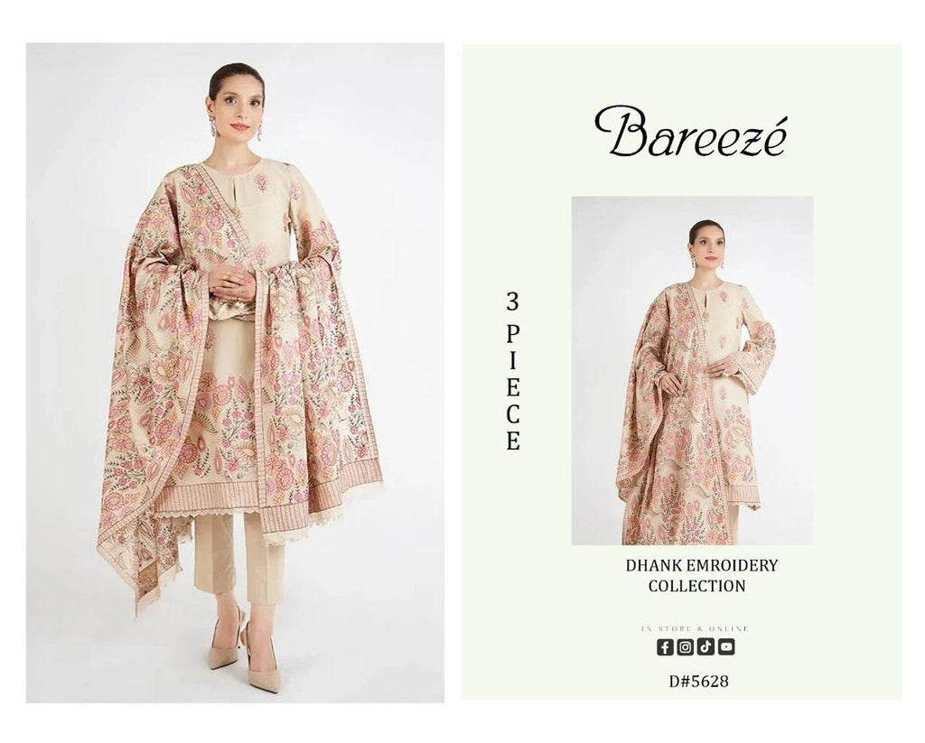 Bareeze Dhanak Fabric Embroidered Winter Suit by dheeranipk