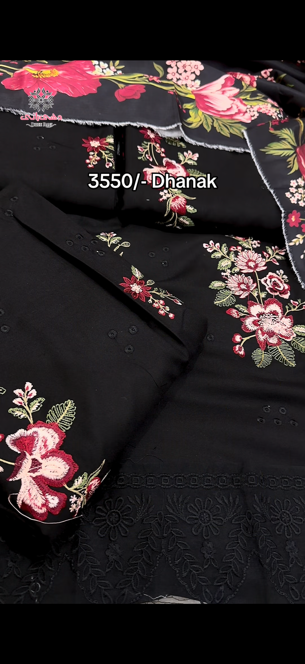 Baroque Dhanak Fabric Winter Embroidery Dress (5540)