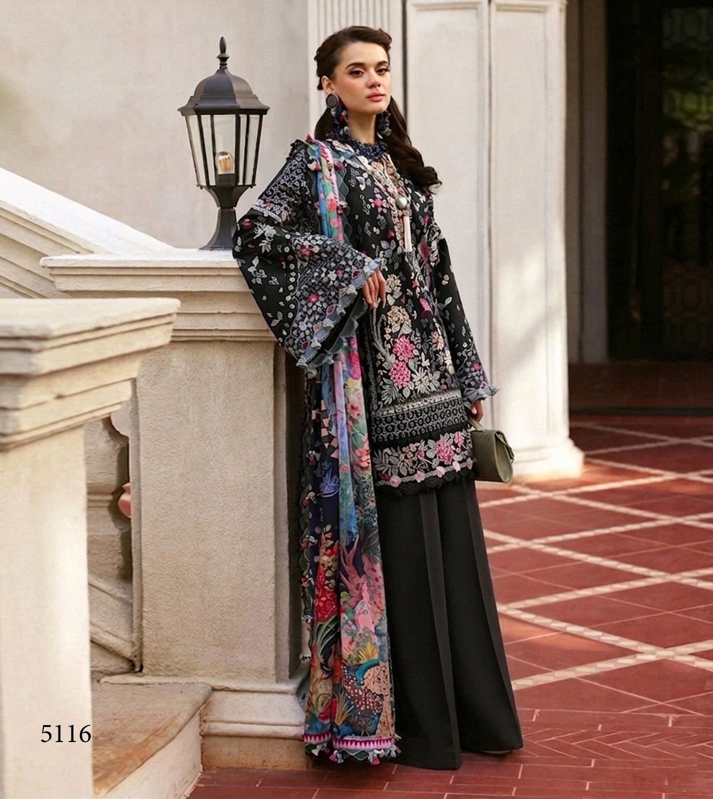 Buy Hussain Rehar Printed Embroidery Dress | Lawn Unstitched - dheeranipk.com