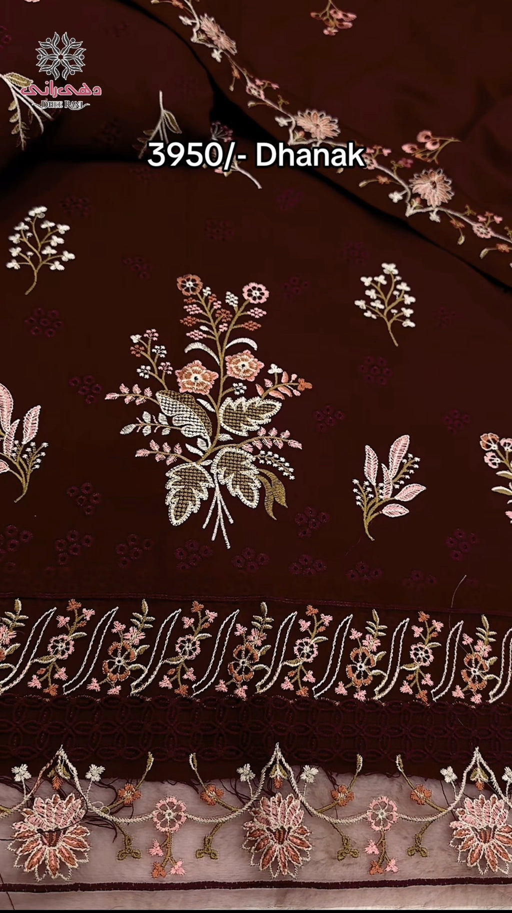 KAHF DHANAK EMB DRESS 5610