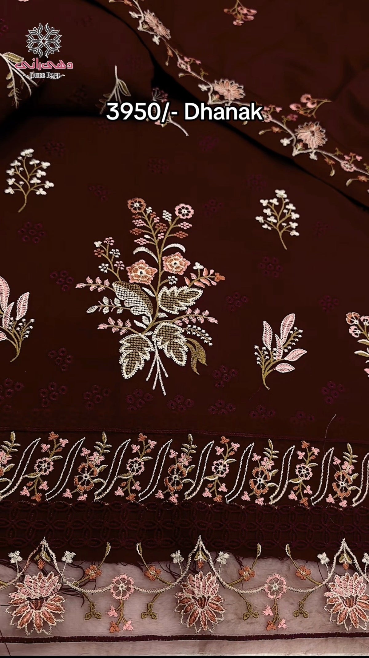 KAHF DHANAK EMB DRESS 5610