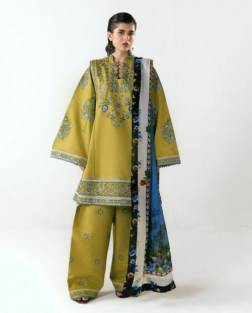 Hussain Rehar Dhanak Embroidery Dress