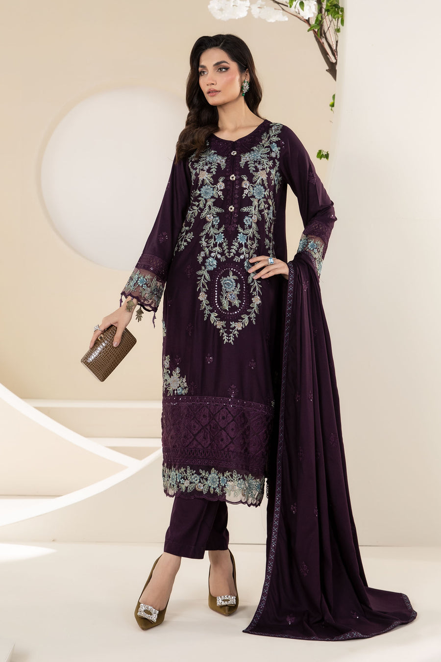 Maria B Embroidery Dress 3 Piece 5510