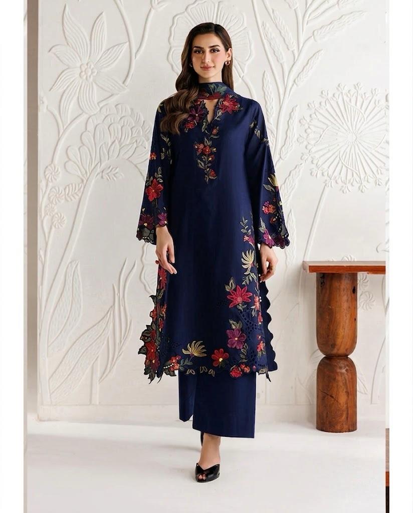 IZNIK Winter Dhanak Embroidered 3 Piece