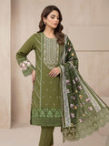 Maria B Dhanak Embroidery Dress - 3 Pcs