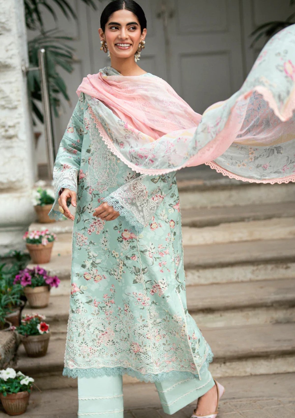 Maria B Unstitched Printed Embroidered - 3 Piece 