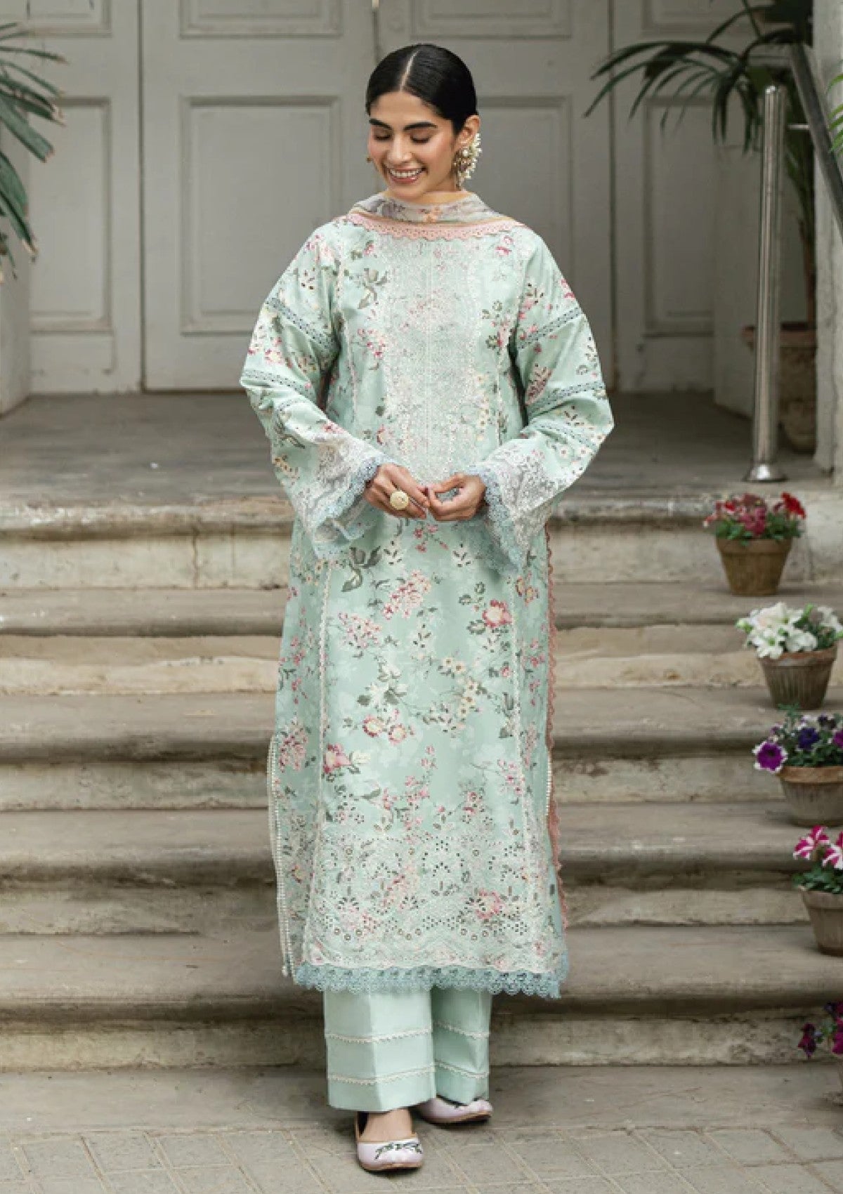 Maria B Unstitched Printed Embroidered - 3 Piece 