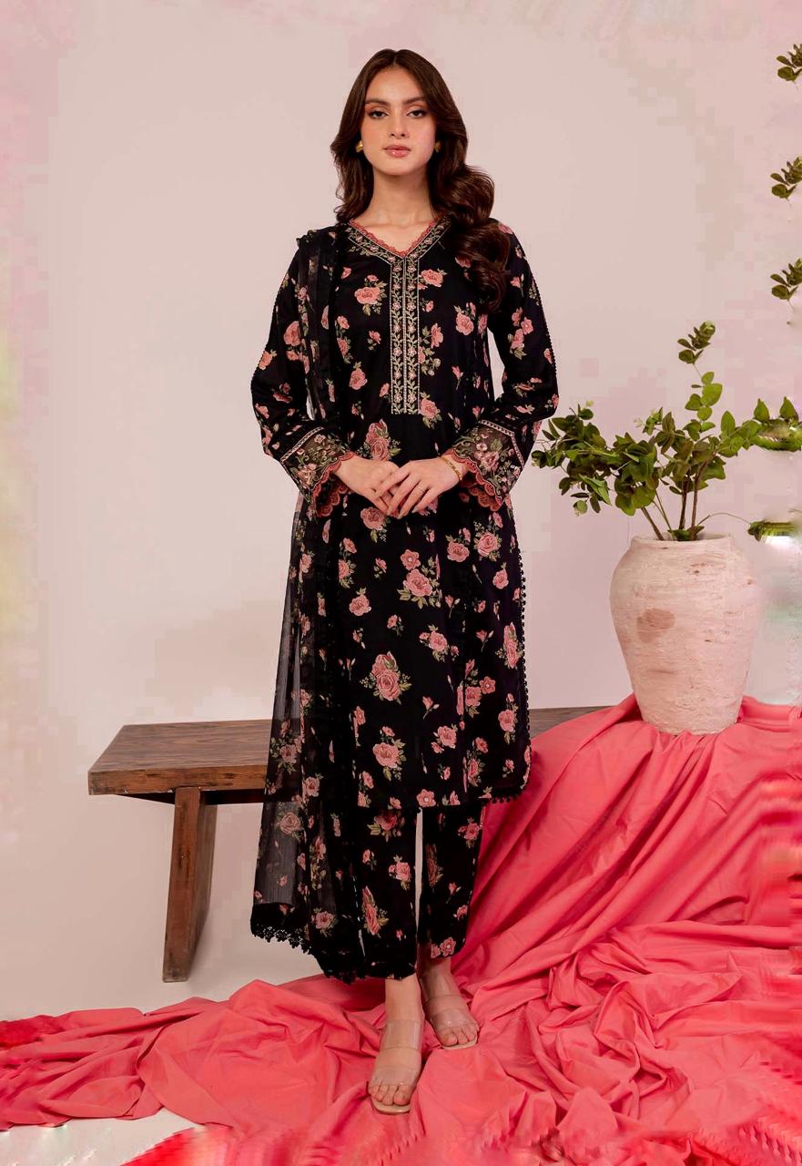 FARASHA LAWN PRINTED EMBROIDERY DRESS 3 PIECE UNSTITCHED 2168